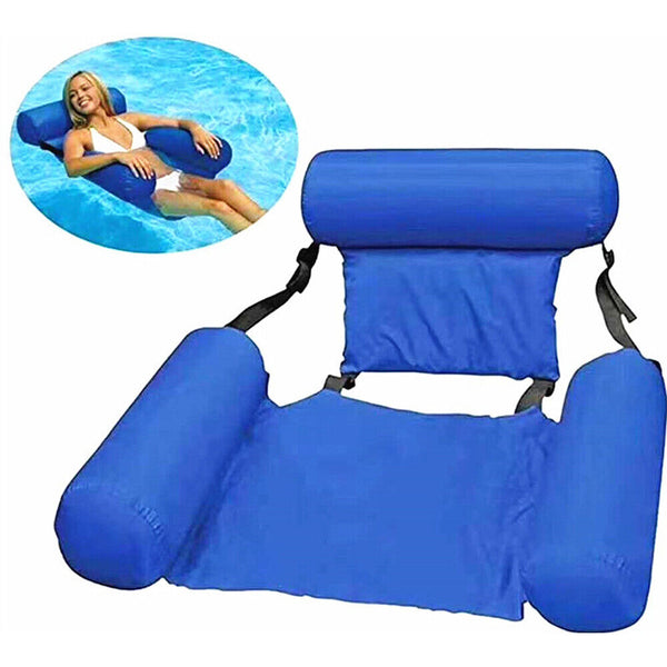 Inflatable Floating Water Hammock Float Pool Lounge Bed Swimming Chair Sea Beach