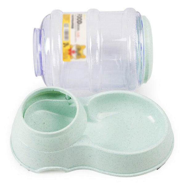 Automatic 3.8L Water Feeder Food Pet Dog Cat Puppy Dispenser Feeder Bowl Bottle