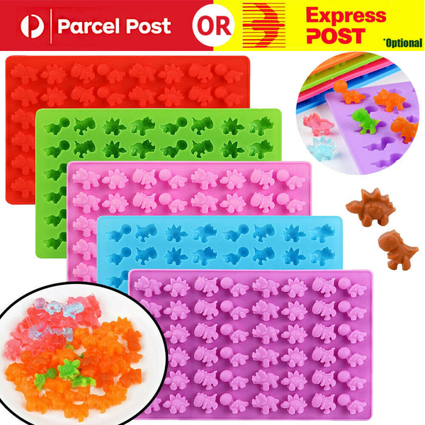 48Dinosaur Silicone Gummy Chocolate Baking Mold Ice Cube Tray Jelly Candy Mould