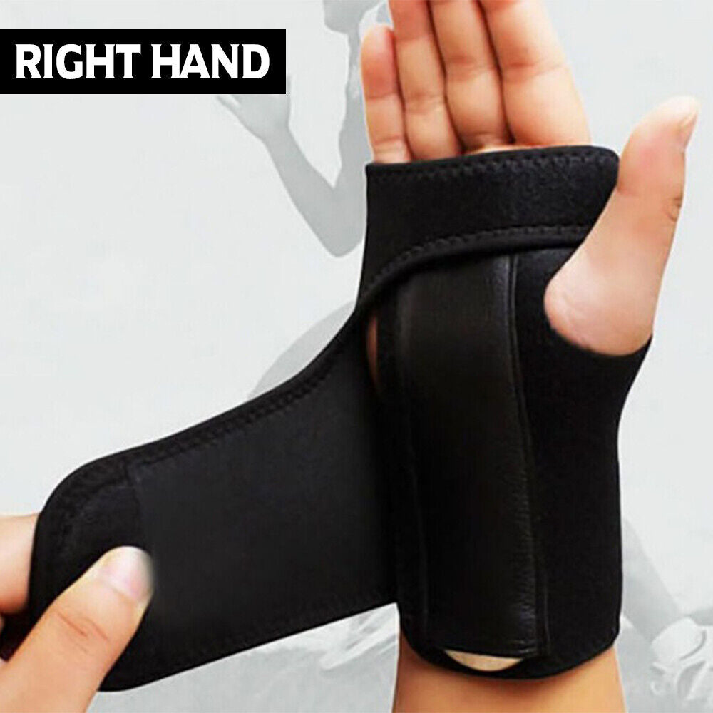 Wrist Support Splint Carpal Steel Tunnel Syndrome Sprain Strain Bandage Brace