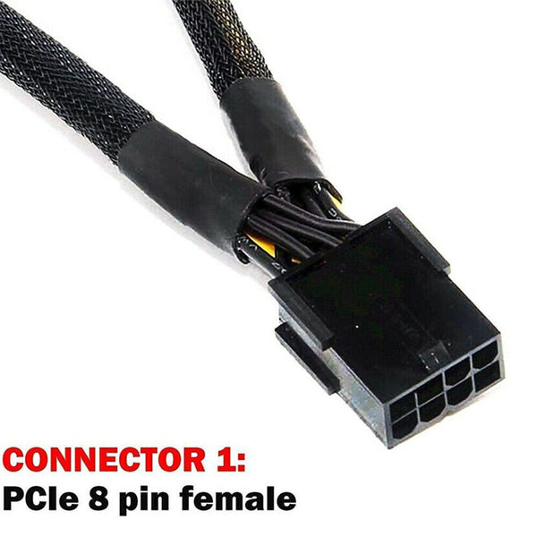 New GPU PCIe 8 Pin raided Y-Splitter Graphics Card Extension Cable AU HOT