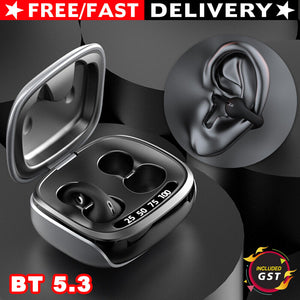 TWS Bluetooth Wireless Bone Conduction Headphones Clip Ear Headset Sport Earbuds