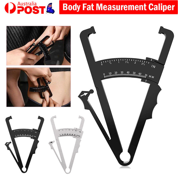 Body Fat Measurement Testing Caliper Skinfold Skin Fold Gym Weight Loss Test AU