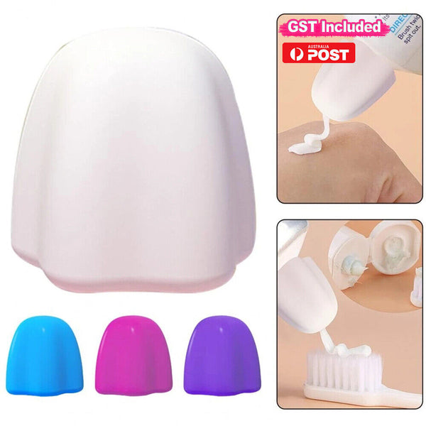 5/10x Silicone Toothpaste Cap Self-sealing Squeezer Toothpaste Pump Dispenser