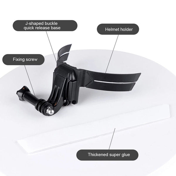 Motorcycle Helmet Camera Mount Motorbike Hat Front Chin Holder Bracket For GoPro