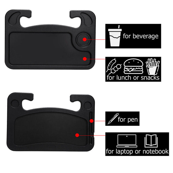 Car Steering Wheel Tray Laptop Table Mount Eating Food Stand Desk Drink Holder A