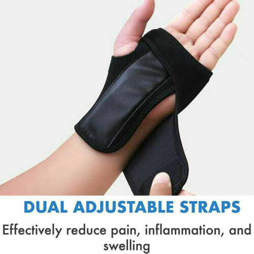 Wrist Support Splint Carpal Steel Tunnel Syndrome Sprain Strain Bandage Brace