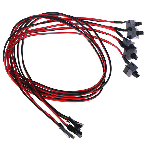 5/10/15Pcs PC Computer Motherboard Power Cable Switch On/off/reset Replacement