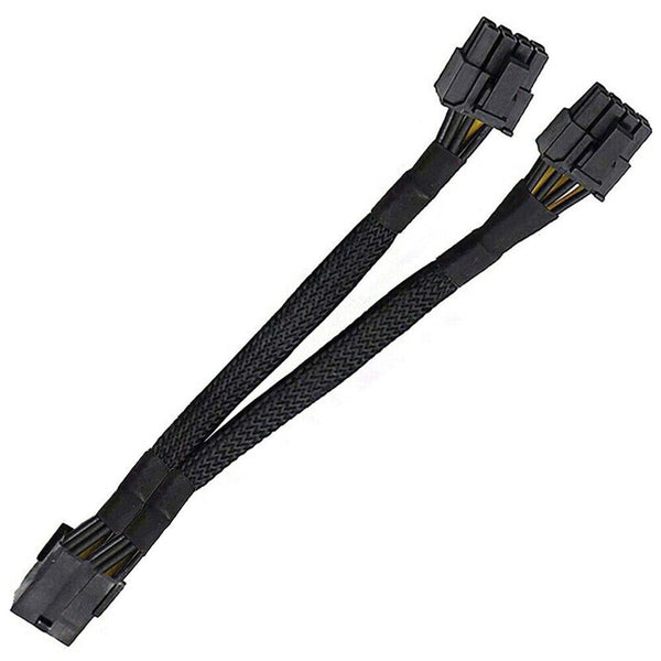 New GPU PCIe 8 Pin raided Y-Splitter Graphics Card Extension Cable AU HOT