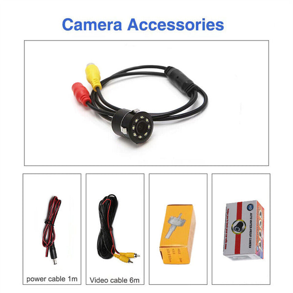 Car Rear View Reverse Parking 8LED Waterproof HD Camera Night Vision Cam AU