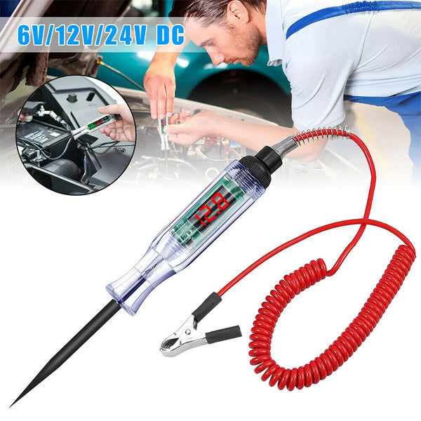 6-24V Digital Electric Circuit LCD Tester Test Light Car Truck Voltage Probe Pen