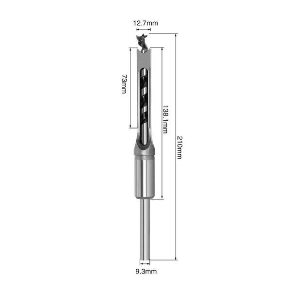 6.4/8/10/12.7mm HSS Square Hole Drill Bit Mortising Chisels Woodworking Tool