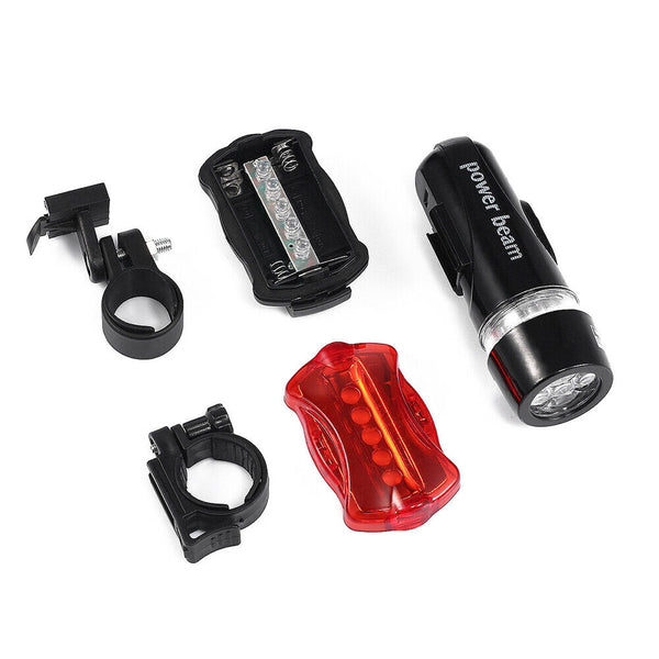 2x Front Rear Bike Light LED Bicycle Tail Lights Waterproof Flashlight Headlight