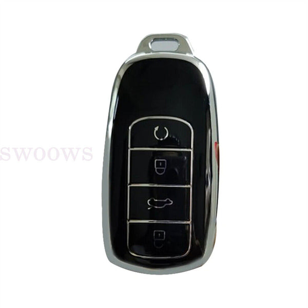 TPU Car Remote Key Fob Case key Fob Cover For Chery Omoda 5 Tiggo 7Pro Black