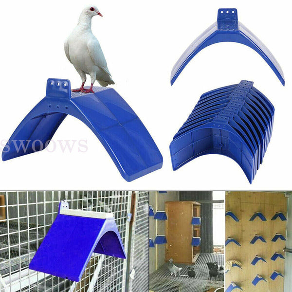 10x Pet Pigeons Cage Stand Pigeons Rest Stand Bird Plastic Support Perches Cage