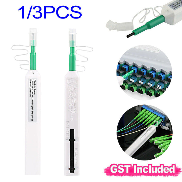 2.5mm Optic for One-Click Cleaner Pen Tool Adapter Connector AZ Fiber SC ST FC