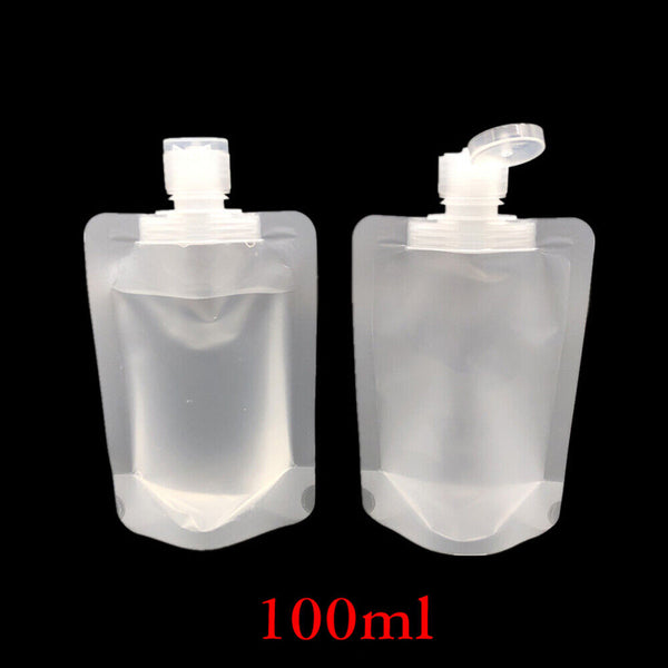 5-20PCS Travel Packing Bottle Portable Make Up Lotion Liquid Shampoo Empty Bag