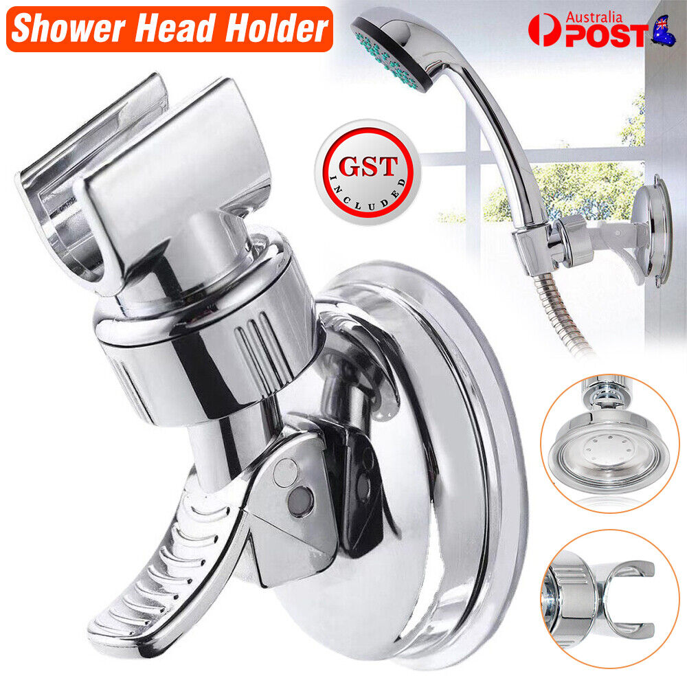 1/2x Adjustable Bracket Suction Shower Head Handset Holder Bathroom Wall Mount