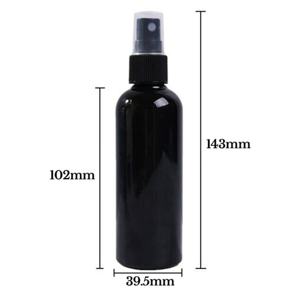 Black Travel Portable Plastic Perfume Atomizer Empty Spray Bottle Makeup-100ml