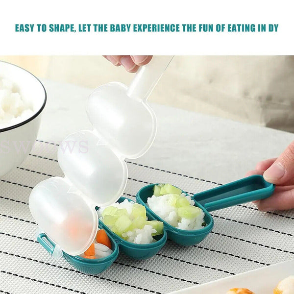 2 Sets Rice Ball Shaker DIY Rice Baller Shakers Lunch Maker Mould Kitchen Tools