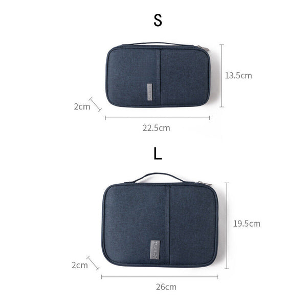 Waterproof Passport Holder Travel Document Wallet RFID Bag Family Case Organizer