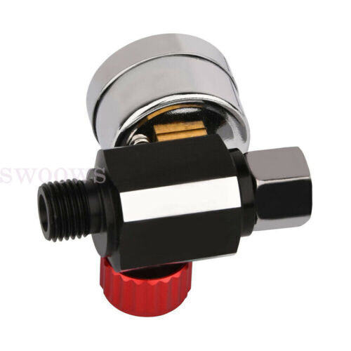 1/4" Adjustable Air Regulator Bar Pressure Gauge Paint for Spray Sprayer Gun