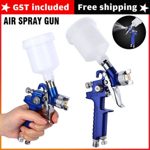 Spray Gun HVLP Gravity Feed Paint Air Sprayer Automotive Car Kit Tool Nozzle Set