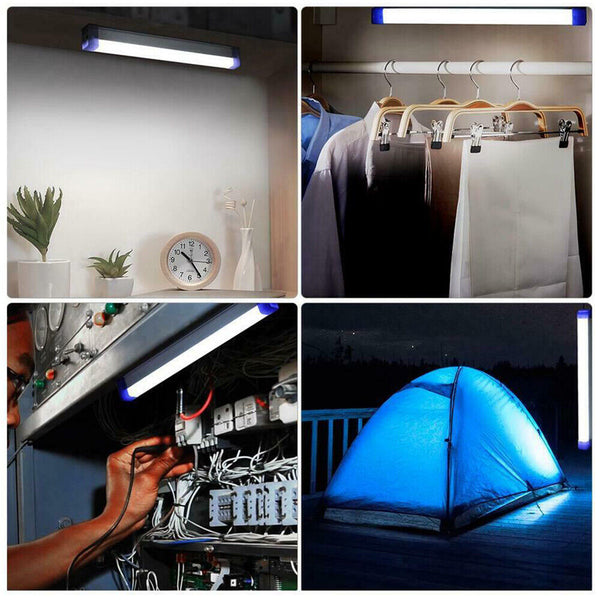 1/2x Portable Lantern LED Camping Light Lighting Stick Rechargeable Magnetic Bar