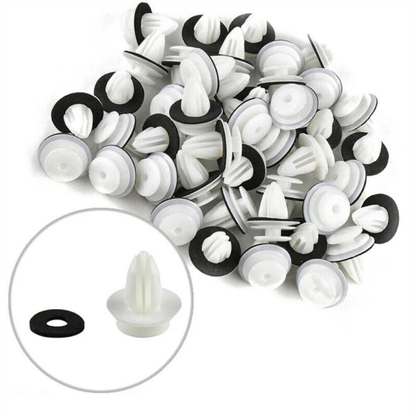 50PCS Car Trim Body Fastener Rivet Retainer Door Panel Bumper Plastic Clips Kit