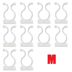 10-50x Invisible Plant Climbing Wall Clip Sticky Hook Vines Fixing Rattan Clips