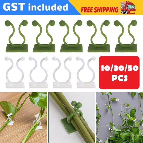 10-50x Invisible Plant Climbing Wall Clip Sticky Hook Vines Fixing Rattan Clips