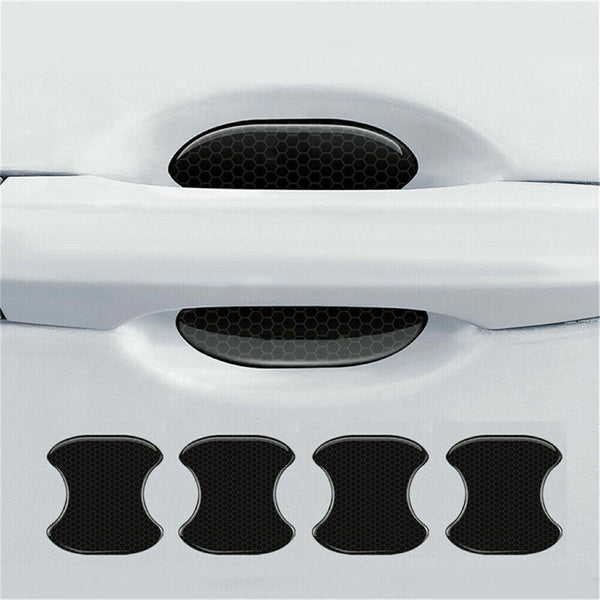 Reflective Car Door Handle Sticker Carbon Fiber Anti-Scratches Films Protectors