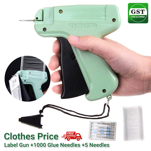 Clothes Garment Price Label Tagging Tags Gun Machine+1000 Glue Needles+5 Needles