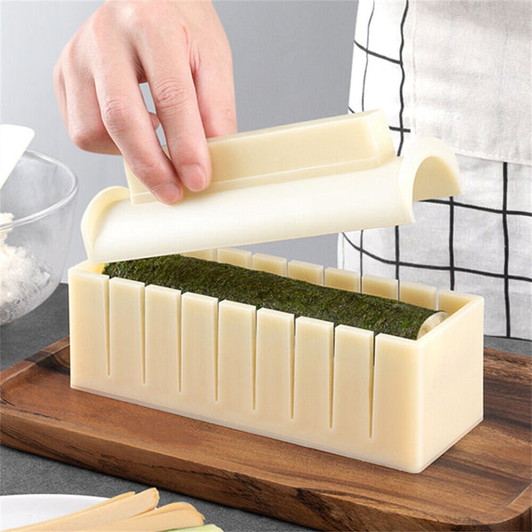 DIY Sushi Maker Making Kit Rice Roller Mold Set Beginners Homemade Kitchen NEW