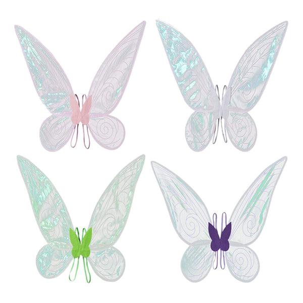 1/4PCS Butterfly Fairy Wings Costume for Women Girls Sparkle Princess Angel Wing