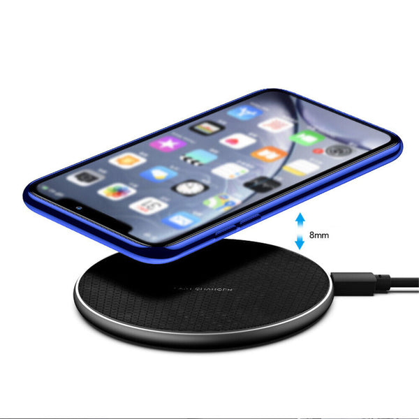 Qi Wireless Charger Pad For iPhone 13 12 11 Pro Max Samsung S21 S20