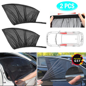 2x Universal Sun Shades Front Side Seat Car Window Socks Baby Kids Protection