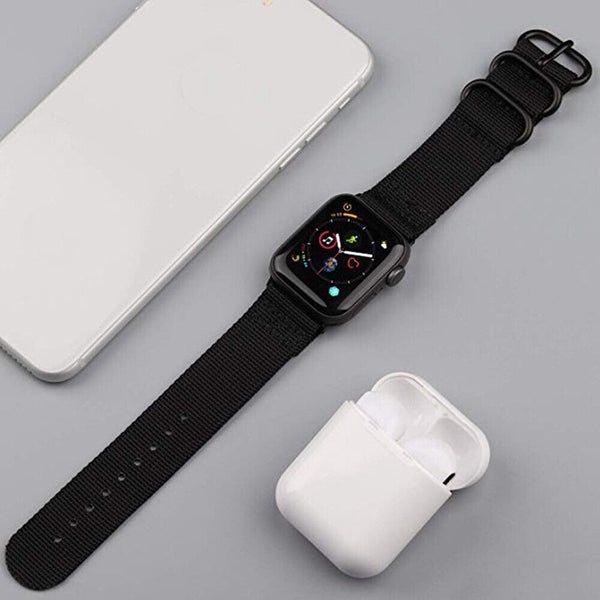 Watch Band For Apple Watch Series Band 7 SE 6 5 4 3 2 Sports Canvas Nylon Strap