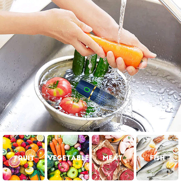 Auto Fruit Vegetable Washing Machine Reside Food Purifier Residues Removes AU