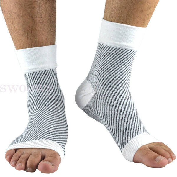 Pair Foot Sleeve Plantar Fasciitis Compression Socks Achy Swelling Heel Ankle AU