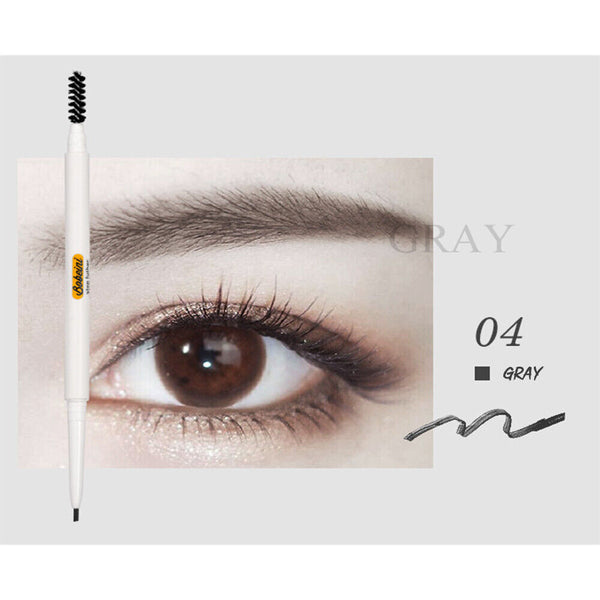 Slim Eyebrow Pencil Waterproof Eye Brow Eyeliner Pen With Brush Cosmetic Makeup