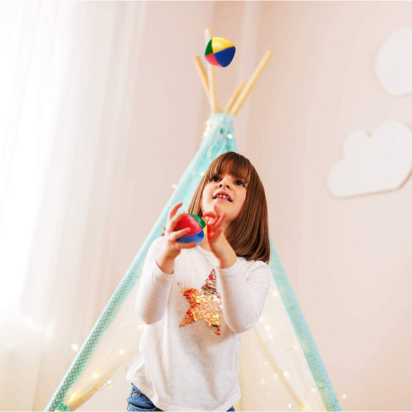 1/6/12x Juggling Balls Kids Toy Set Ball Bag for Magic Circus Juggling Balls AU