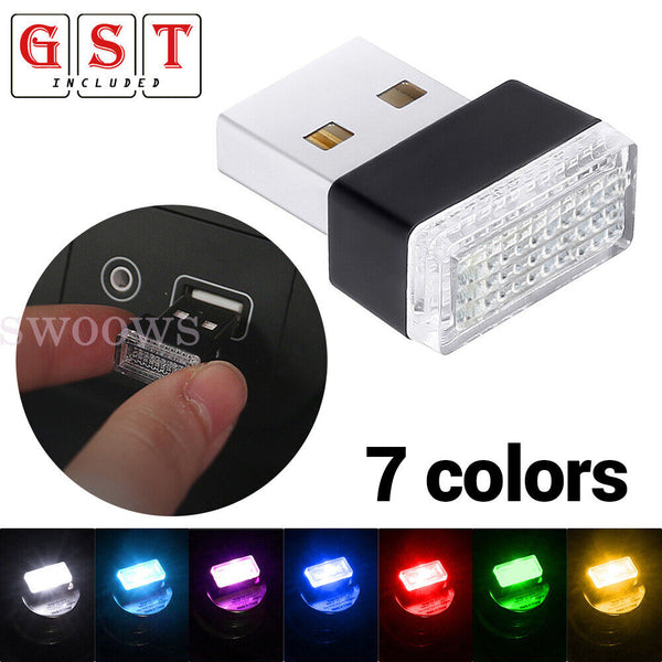 Mini USB LED Light For PC Mac Laptop Car Interior Neon Nights Bulb Lamp