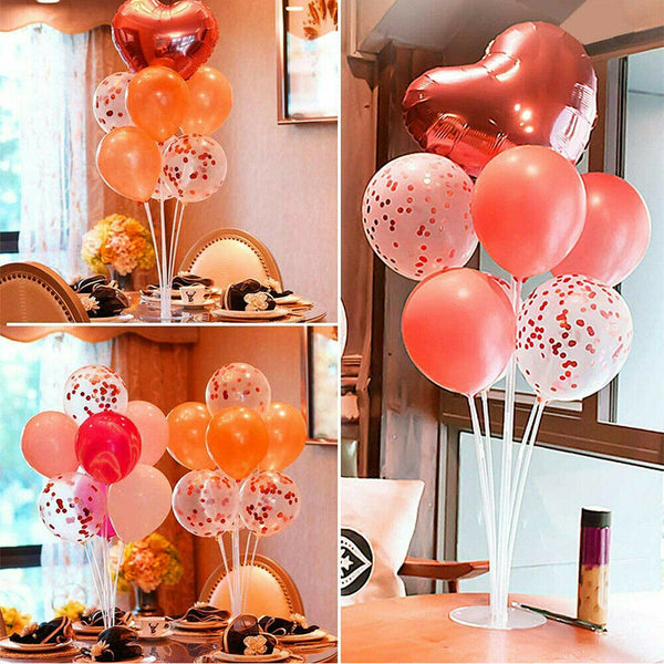 3/6/12 Set 70 cm Balloon Column Set Upright Base Stand Holder Wedding Party Deco