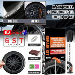 Universal Black Wheel Scratch Repair Touch Up Kit Car Rim Scratch Repair Kit NEW