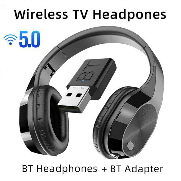 Wireless TV Headphones with Bluetooth Transmitter for Watching TV & Computer