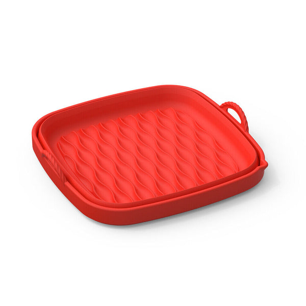 1/2PCS Silicone Pot Basket Liner Non-Stick Baking Tray Reusable FOR Air Fryer