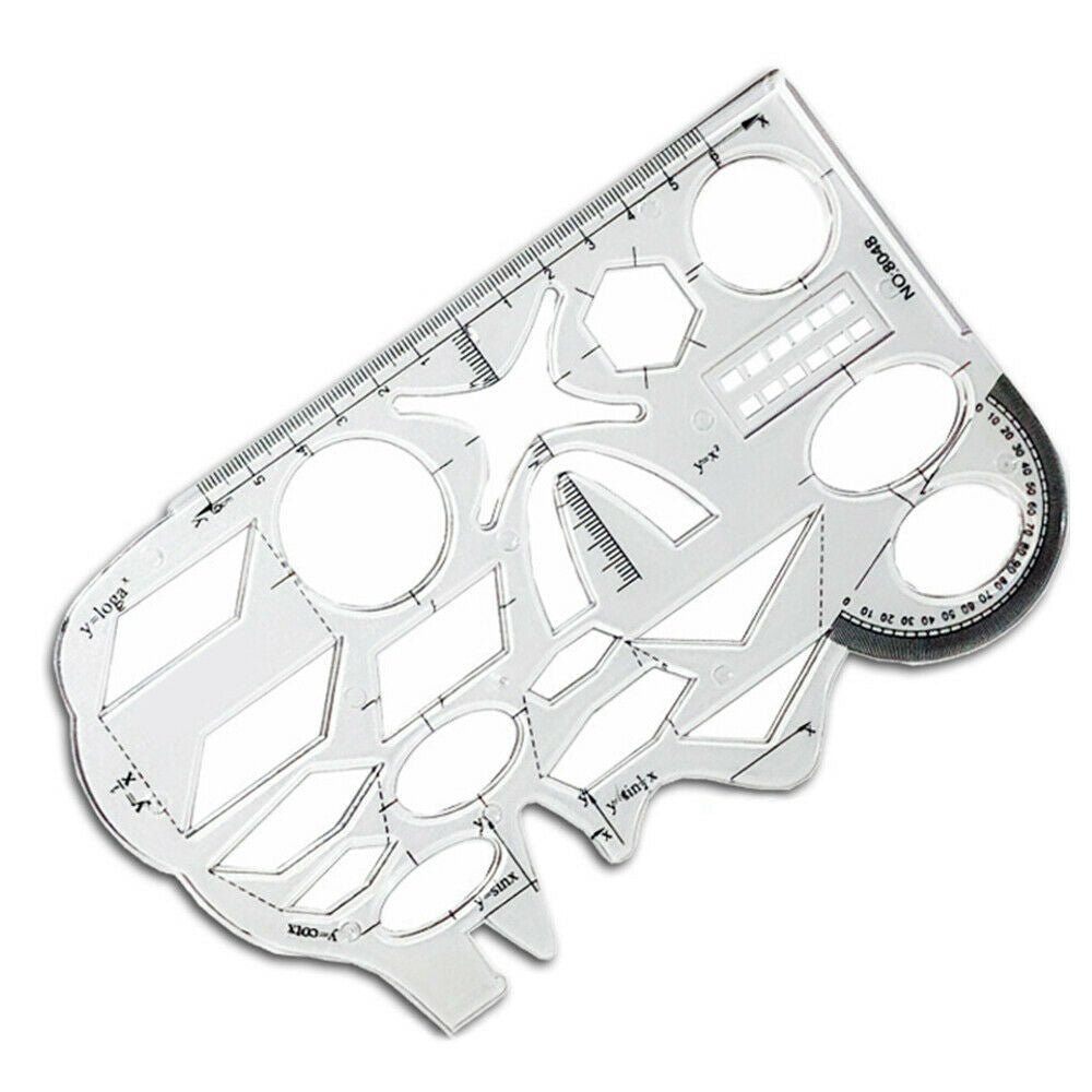 Multifunction Drawing Ruler Mathematics Geometric Measuring Drafting S ...