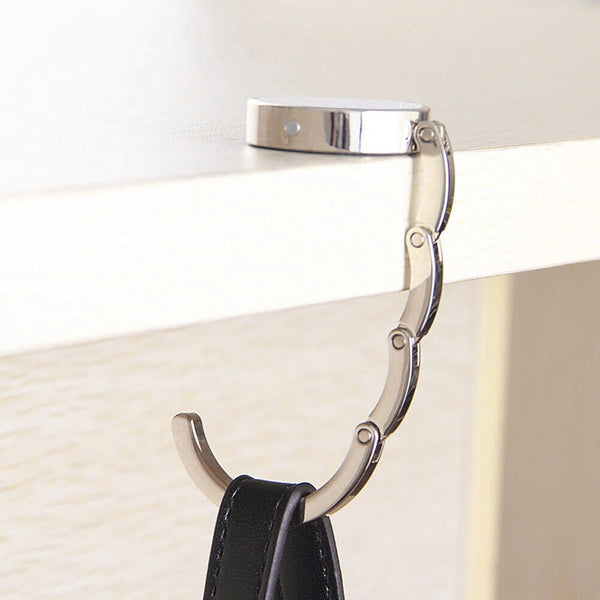 Portable Folding Alloy Purse Handbag Bag Hanger Hook Holder Table Hook Storage