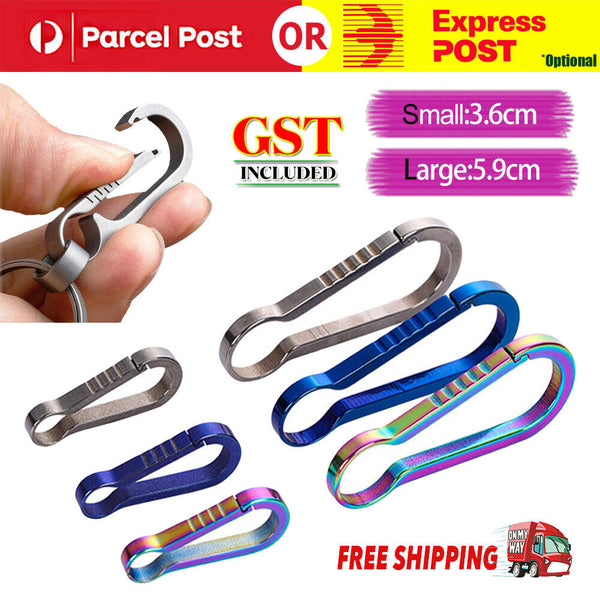 Stainless Steel Spring Hiking Clasp Safety Clasp Key Clasp Buckle Dog Chain